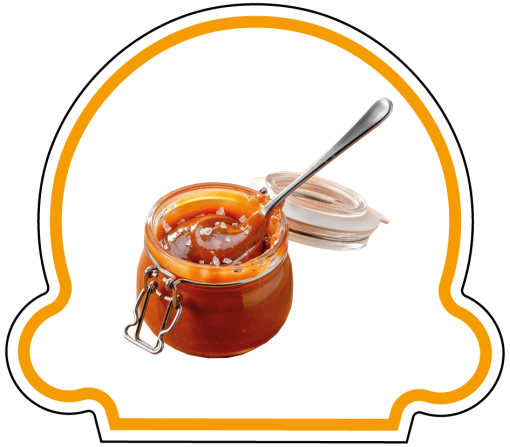 Crème Glacée Caramel Fleur...